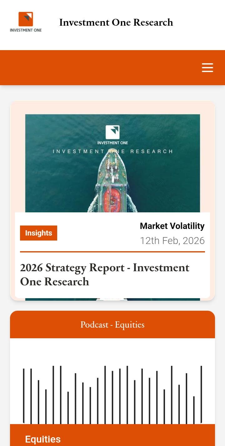 Investment One – Research Portal